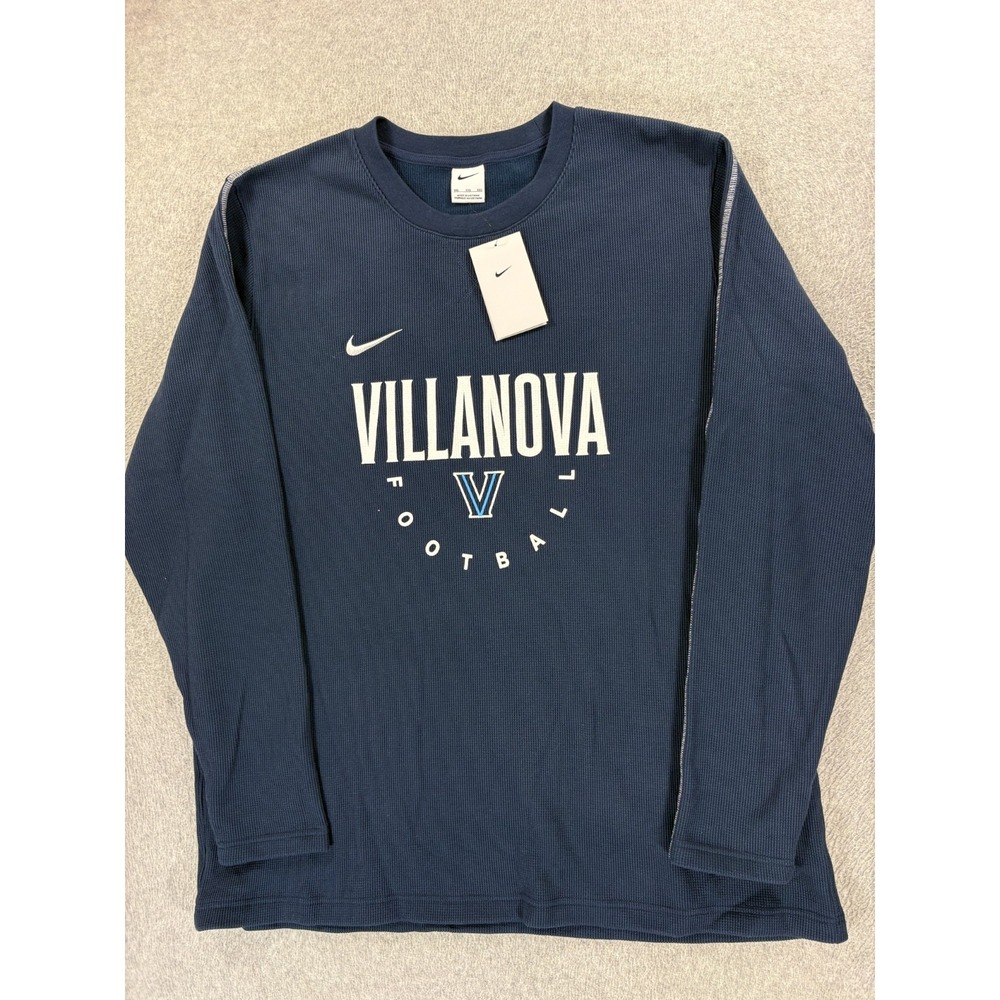 NWT Villanova Wildcats Nike Football Screened Campus Crew Shirt (Men's 2XL) Blue